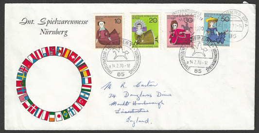 Germany stamps FDc - Berlin, Toys / Dolls, 1970 - GGG00770