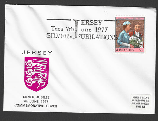 Jersey stamps FDC - Silver jubilee, 1977 - GGG00819