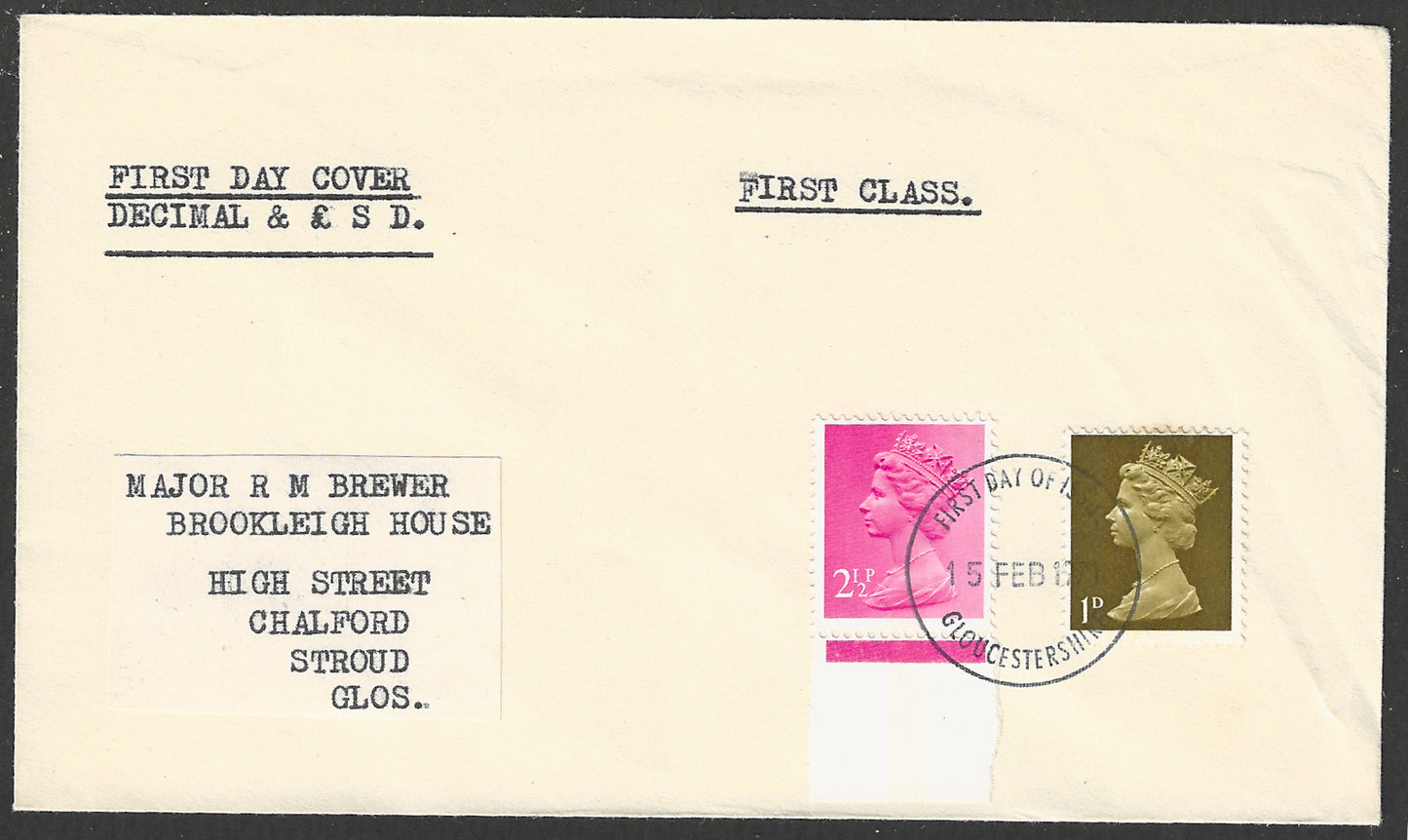 Great Britain - Cover - FDC - Decimal , 1971 - GGG00826