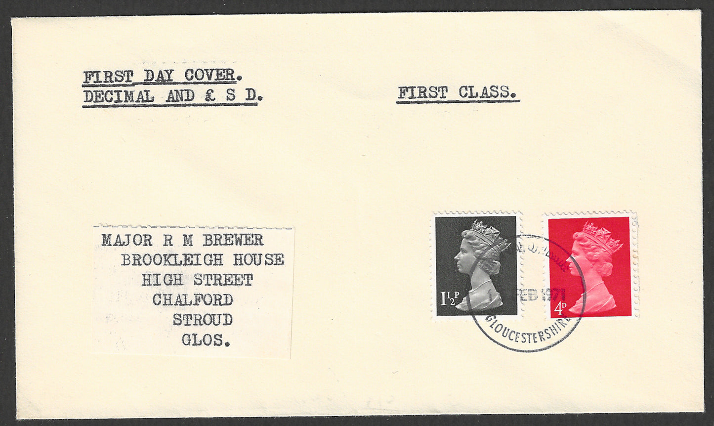 Great Britain - Cover - FDC - Decimal , 1971 - GGG00827