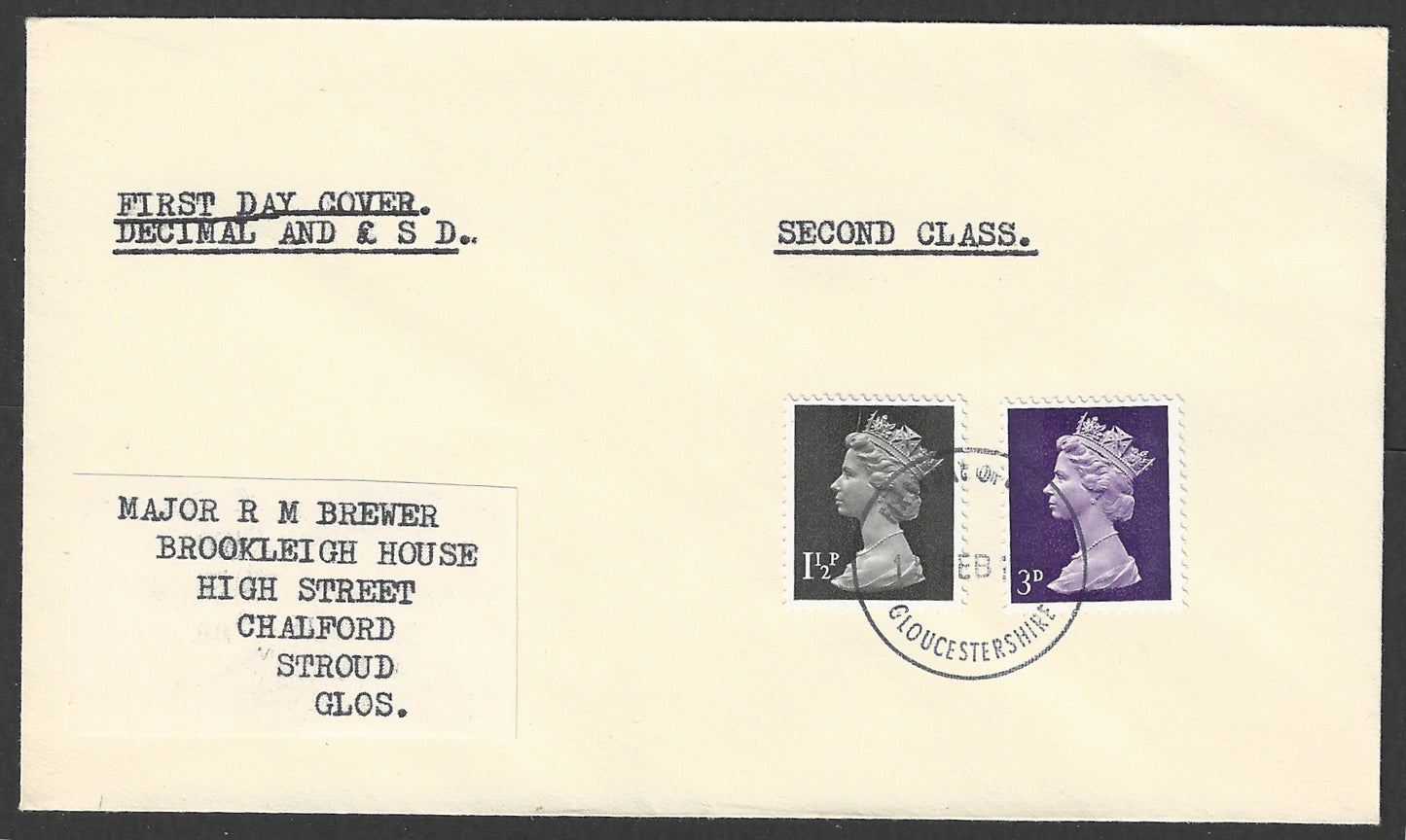 Great Britain - Cover - FDC - Decimal , 1971 - GGG00828