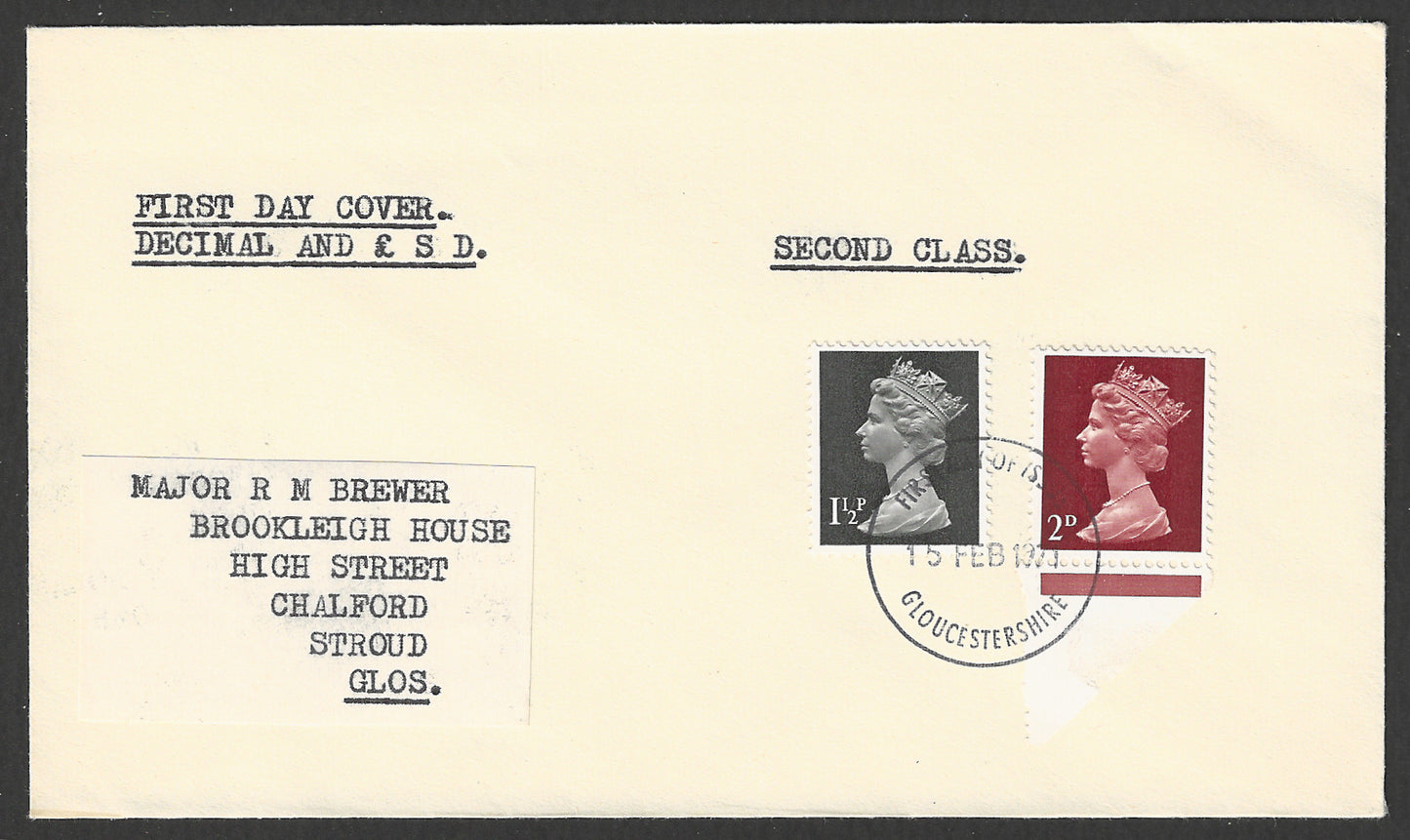 Great Britain - Cover - FDC - Decimal , 1971 - GGG00830