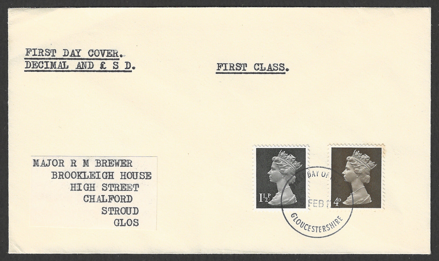 Great Britain - Cover - FDC - Decimal , 1971 - GGG00831