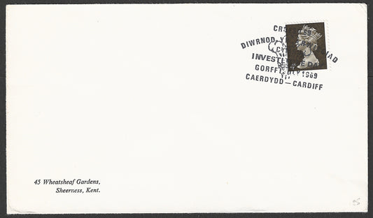 Great Britain stamps -Caredydd - Cardiff, 1969 Cancellation - GGG00847