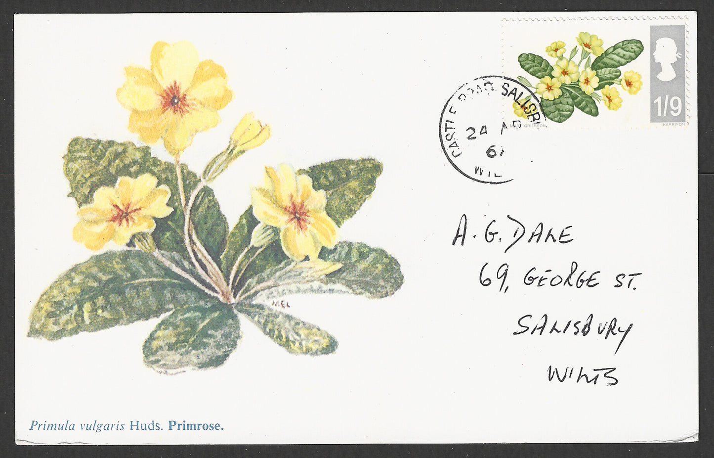 Great Britain stamps - Post Card - Flowers, 1967 - GGG00851