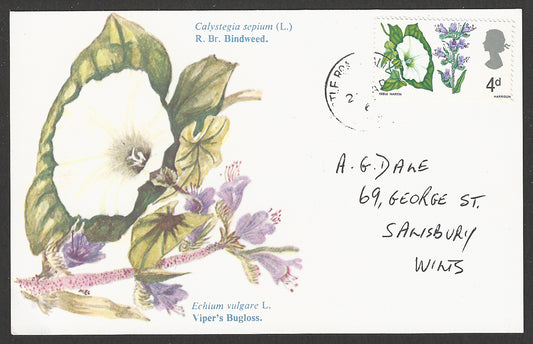 Great Britain stamps - Post Card - Flowers, 1967 - GGG00853