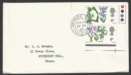 Great Britain stamps - FDC / Cover - Flowers, 1967 - GGG00854