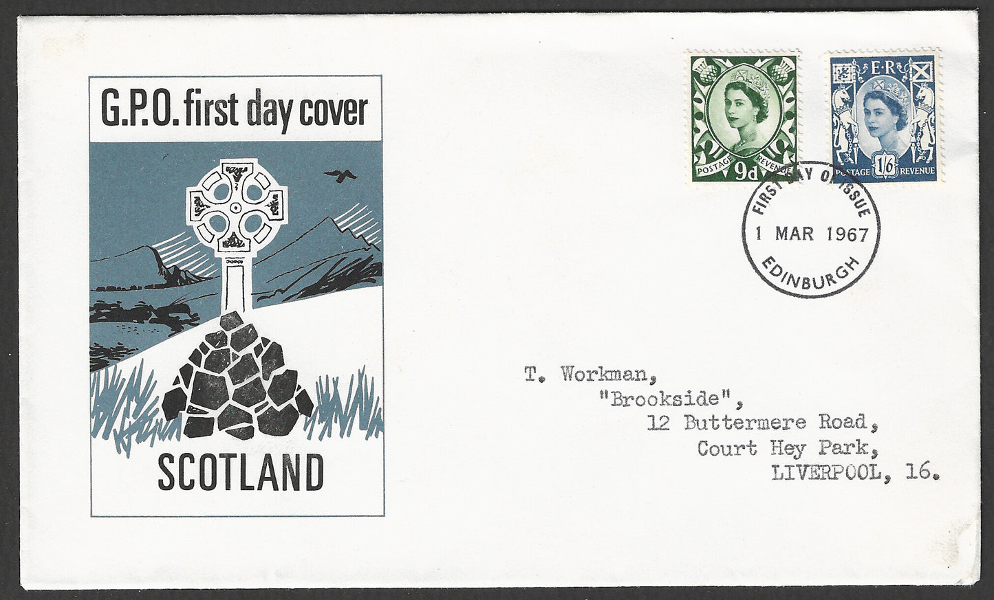 Great Britain stamps - FDC / Cover - Scotland , 1967 - GGG00856