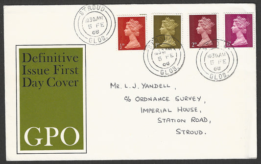 Great Britain stamps - FDC / Cover - Definitive Issue , 1968 - GGG00857