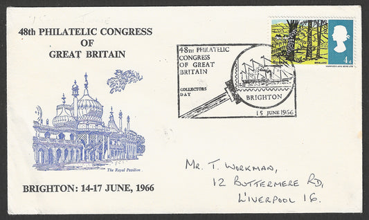 Great Britain stamps - FDC - 48th Philatelic Congress 1966 - GGG00871