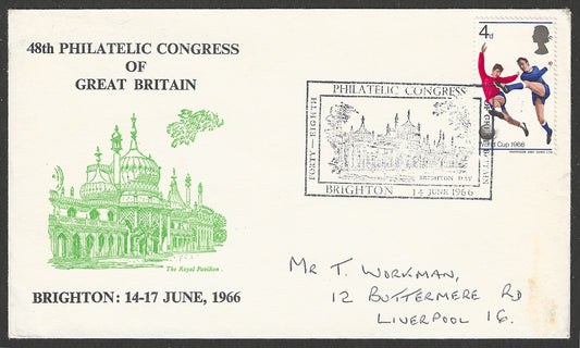 Great Britain stamps - FDC - 48th Philatelic Crongress 1966 - GGG00875