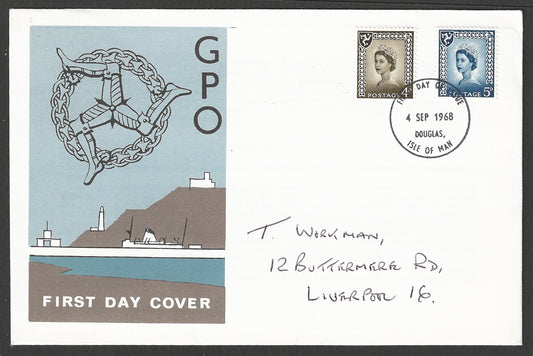 Great Britain stamps - FDC - Channel Islands, 1968 - GGG00897
