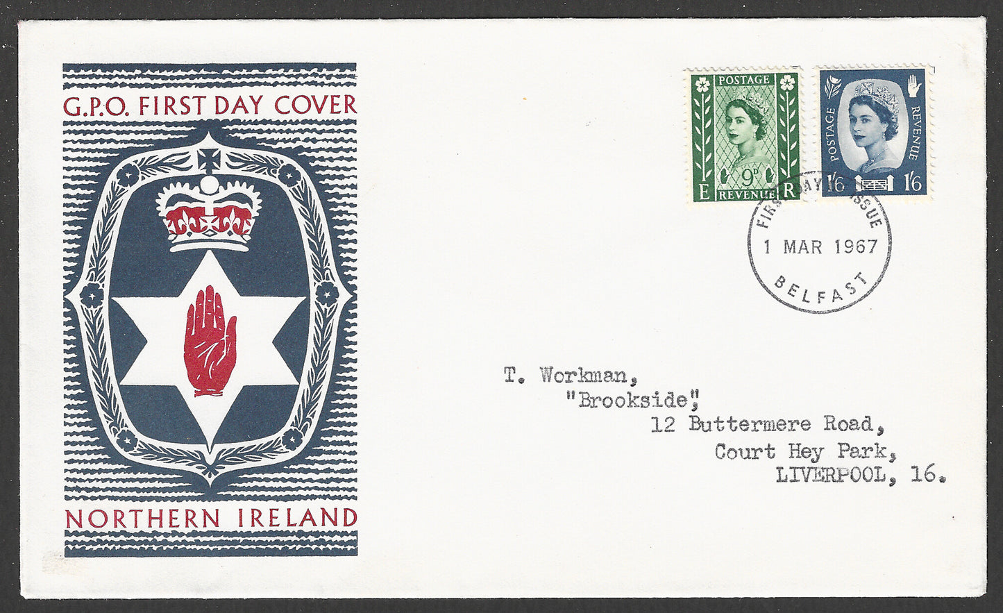 Great Britain stamps - FDC - Northern Ireland , 1967 - GGG00901