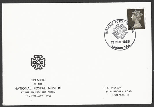Great Britain stamps - FDC - Opening of the National Postal Museum , 1969 - GGG00905