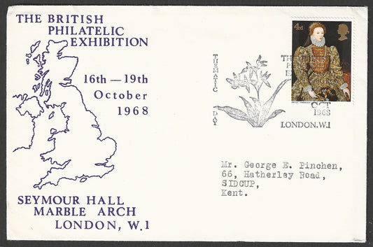 Great Britain stamps - FDC - British Philatelic Exhibition, 1968 - GGG00911