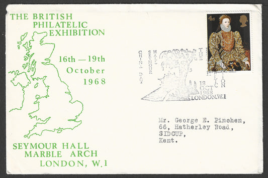 Great Britain stamps - FDC - British Philatelic Exhibition, 1968 - GGG00912