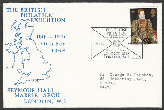 Great Britain stamps - FDC - British Philatelic Exhibition, 1968 - GGG00913