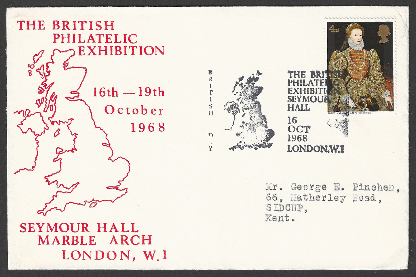 Great Britain stamps - FDC - British Philatelic Exhibition, 1968 - GGG00914