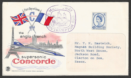 Great Britain stamps - FDC - The Anglo French Supersonic Concorde, 1970 - GGG00917