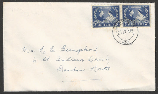 South and Suid Africa stamps FDC - Silver Wedding, 1948 - GGG00968