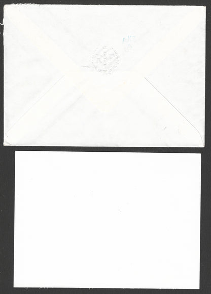 Official Postally used cover with official Post Card written by the French President Francois Mitterrand, 1987. Extremely Rare - GGG01751