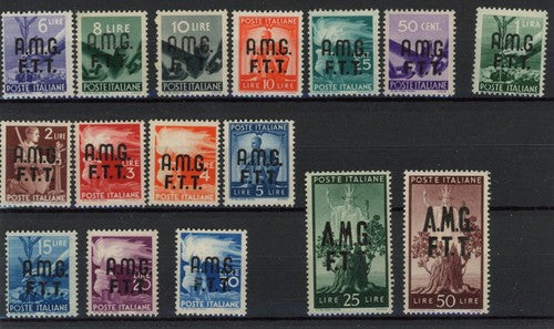 Italy AMG FTT good set very fine MNH stamps , 1947 - MSR2648