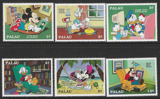 Palau, Complete Set, Different Set of Value Cartoons, Mint - VVV00614