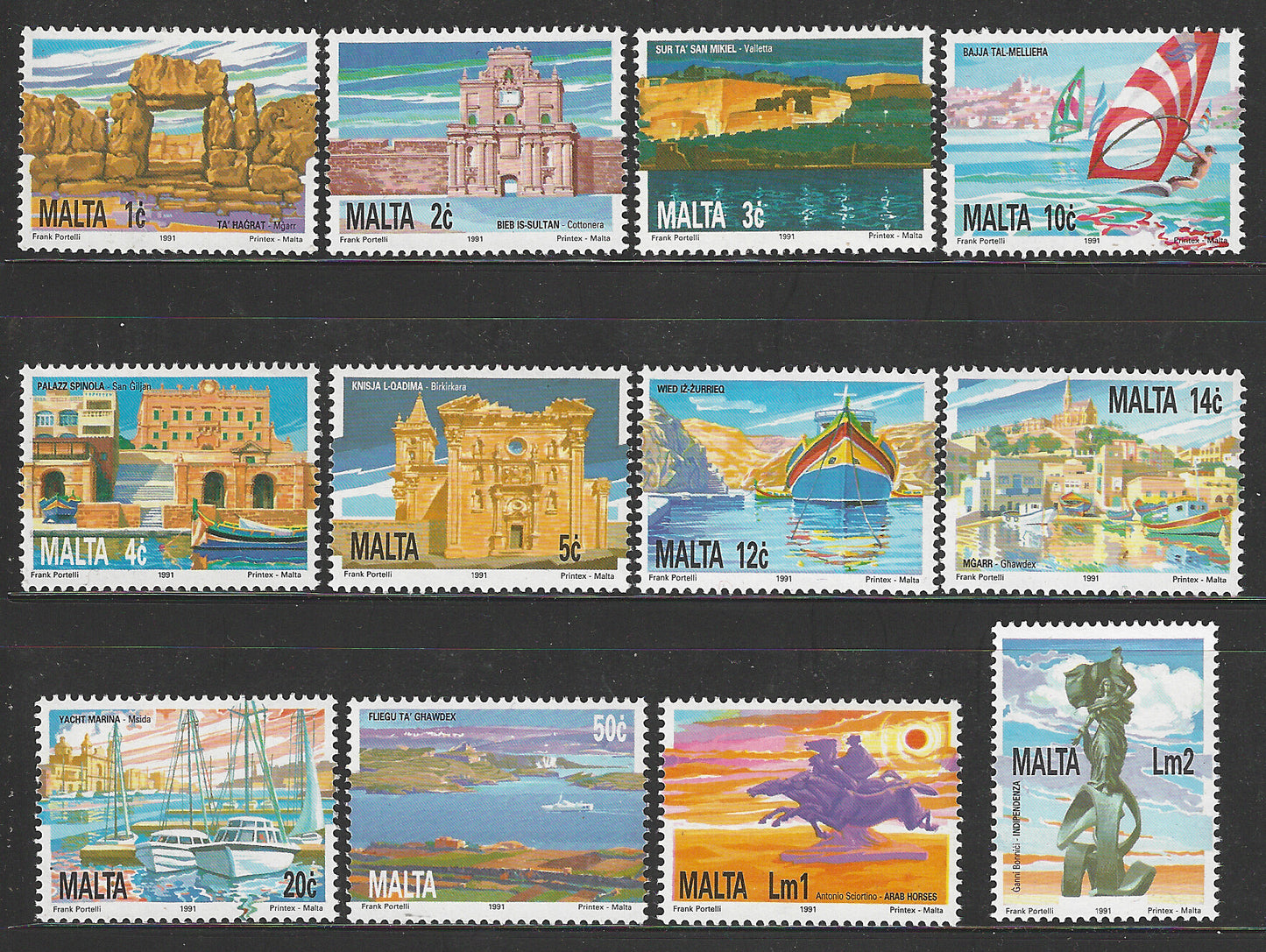 Malta 1991 - National Hertiage, Complete Set, Different Set of Value, Mint - VVV00615