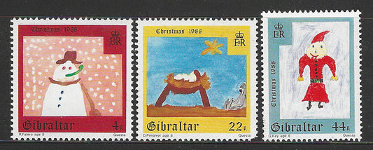 Gibraltar, Complete Set, Christmas 1988, Mint - VVV00616