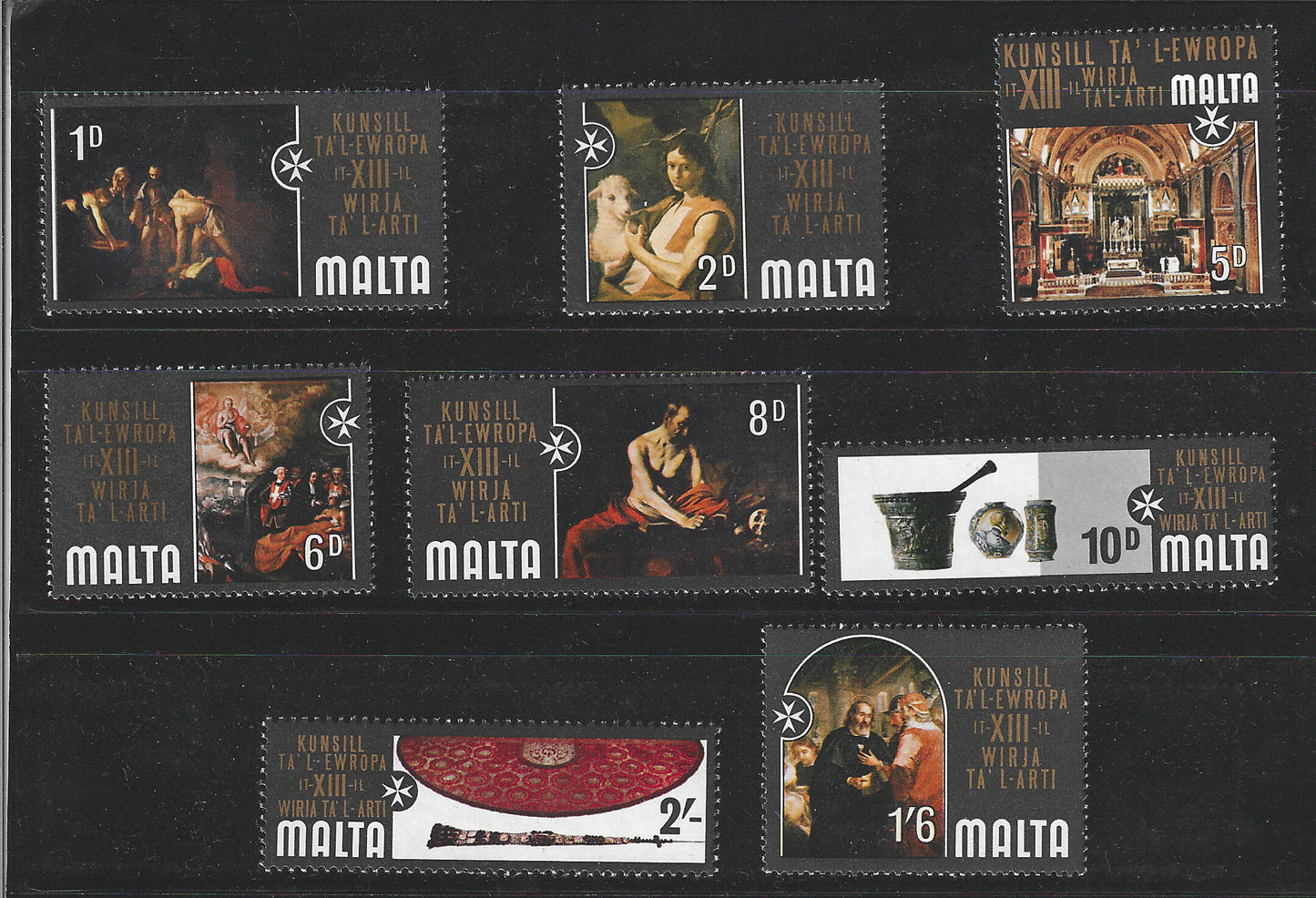 Malta, Complete Set, Different Set of Values, Mint - VVV00620