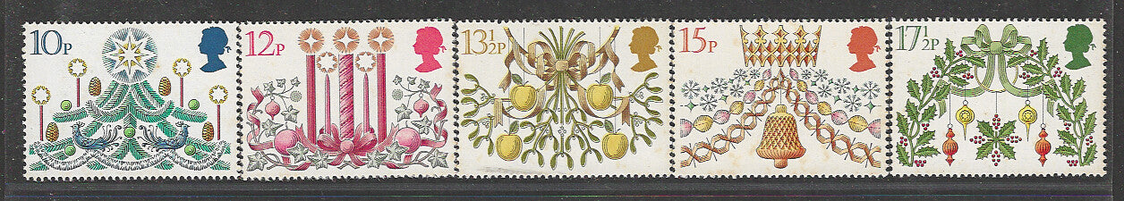 Great Britain Stamps, Complete Set of 5 Values, Mint, Backside Few Stains - VVV00643