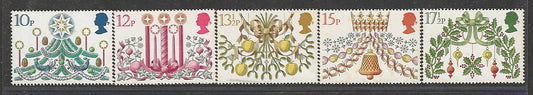 Great Britain Stamps, Complete Set of 5 Values, Mint, Backside Few Stains - VVV00643