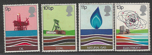 Great Britain Stamps, Complete Set of 4 Values, Mint, Backside Few Stains - VVV00663