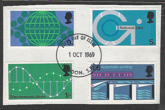 Great Britain Stamps, Used On Piece Complete Set - VVV00680