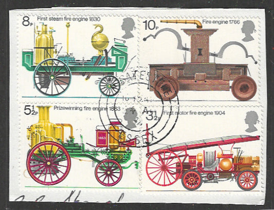 Great Britain Stamps, Used On Piece Complete Set - VVV00683