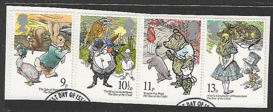 Great Britain Stamps, Used On Piece Complete Set - VVV00685