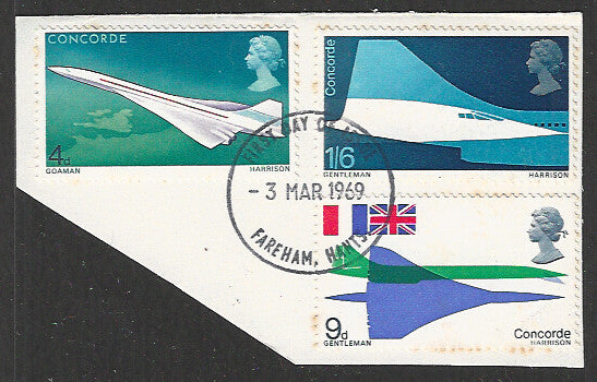 Great Britain Stamps, Used On Piece Complete Set - VVV00691