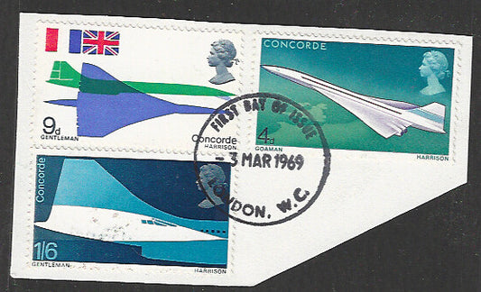 Great Britain Stamps, Used On Piece Complete Set - VVV00694