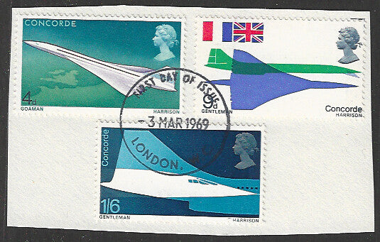 Great Britain Stamps, Used On Piece Complete Set - VVV00696