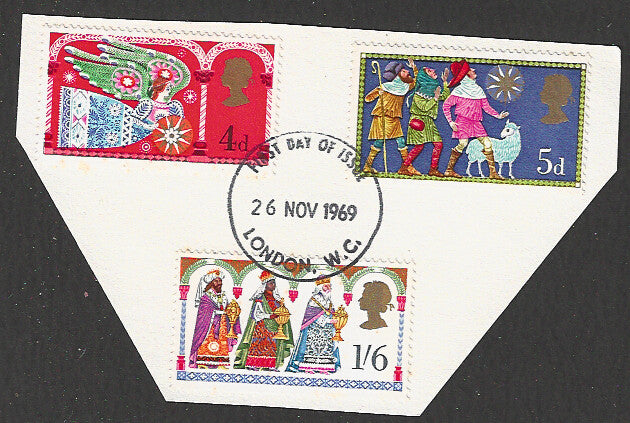 Great Britain Stamps, Used On Piece Complete Set - VVV00697