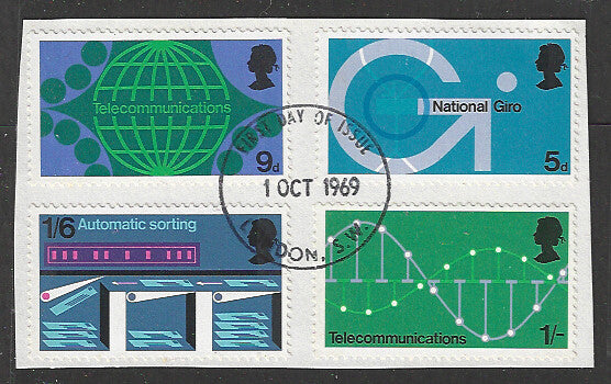 Great Britain Stamps, Used On Piece Complete Set - VVV00698