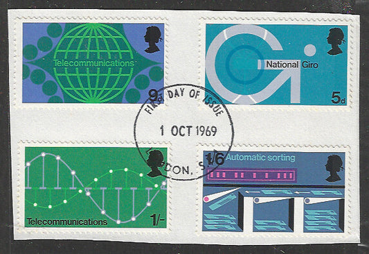 Great Britain Stamps, Used On Piece Complete Set - VVV00700