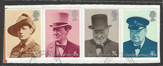 Great Britain Stamps, Used On Piece Complete Set - VVV00703
