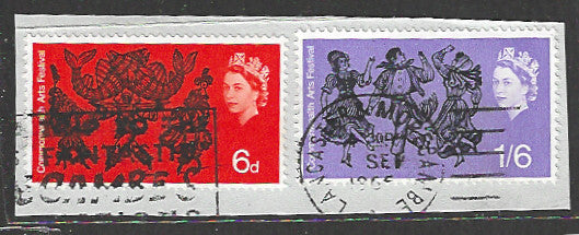 Great Britain Stamps, Used On Piece Complete Set - VVV00705