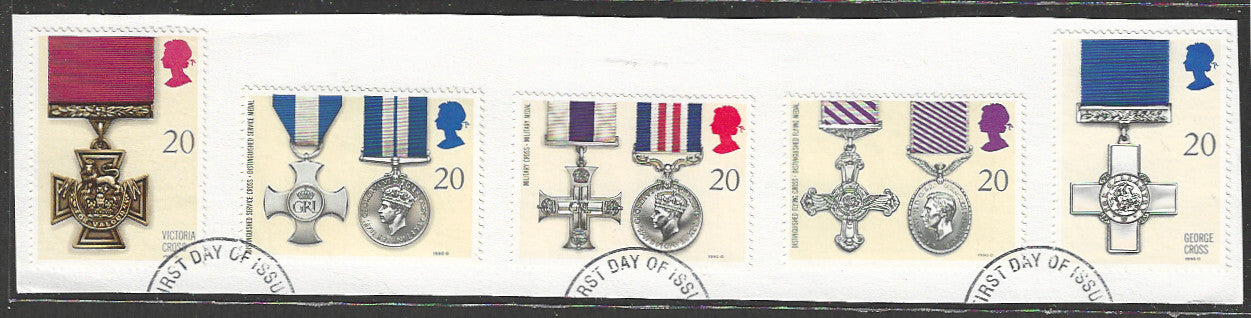 Great Britain Stamps, Used On Piece Complete Set - VVV00708