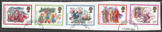 Great Britain Stamps, Used On Piece Complete Set - VVV00709