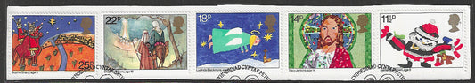 Great Britian Stamps Complete set On Paper Removed From FDC - Christams - VVV00712