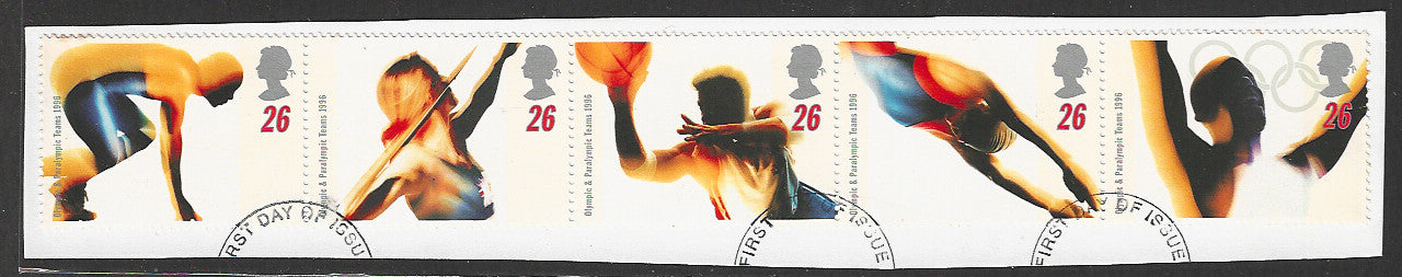 Great Britian Stamps Complete set On Paper removed from FDC - Sports - VVV00714