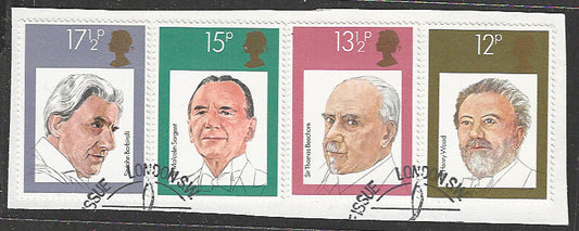 Great Britian Stamps Complete set On Paper removed from FDC - VVV00715
