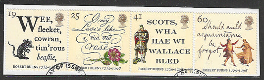 Great Britian Stamps Complete set On Paper removed from FDC - VVV00722